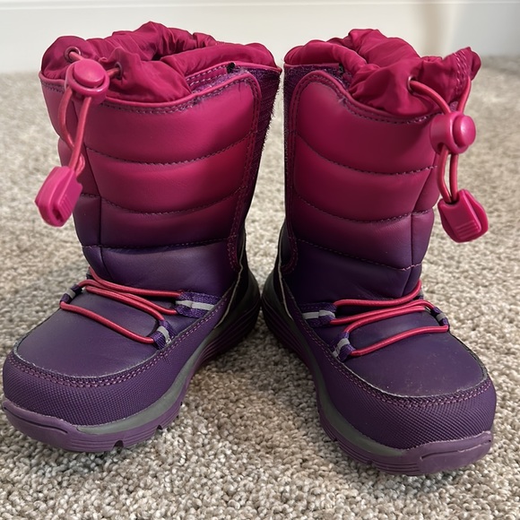 Lands End Toddler Snow Flurry Insulated Winter Boots Size 7 - Picture 2 of 5